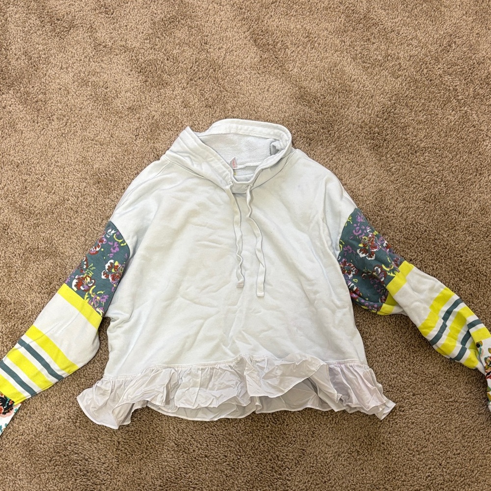 Floral Sleeve Free People Pullover